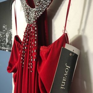 Jovani Red Evening Gown Sz Medium